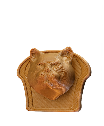 Toast Kitten Brooch