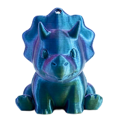 Sitting Dino Keychain