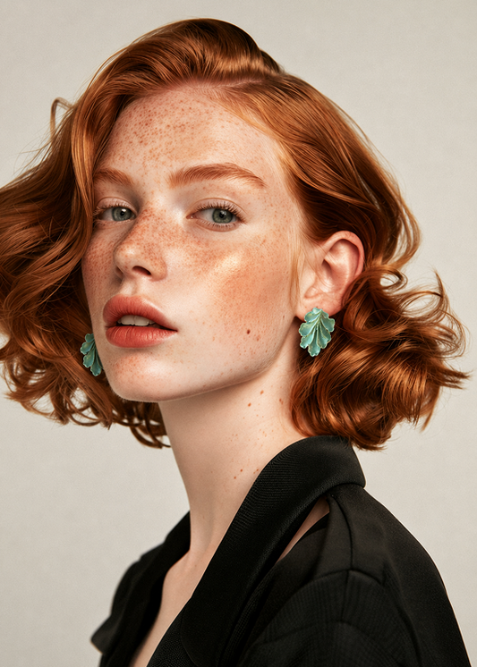 Fossil Wave Studs