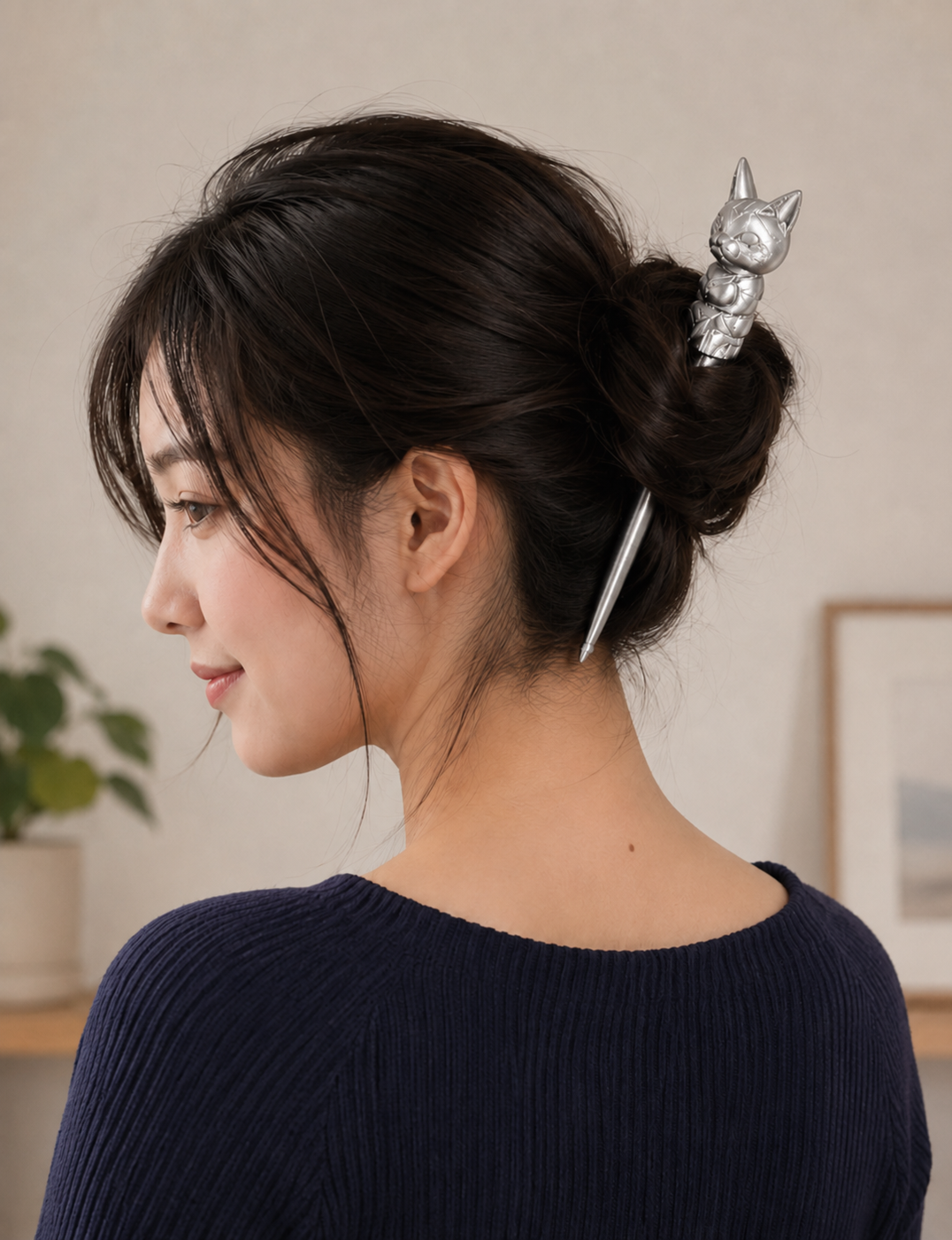 Cat Totem Hair Pin