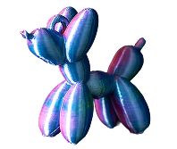 Balloon Dog Keychain