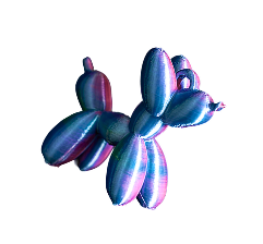 Balloon Dog Keychain