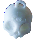 Human Skull Keychain
