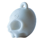 Human Skull Keychain