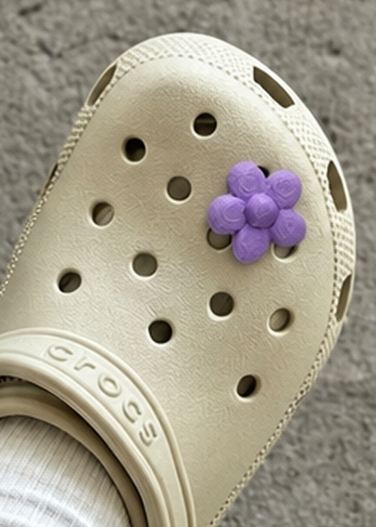 Purple Flower Jibbitz
