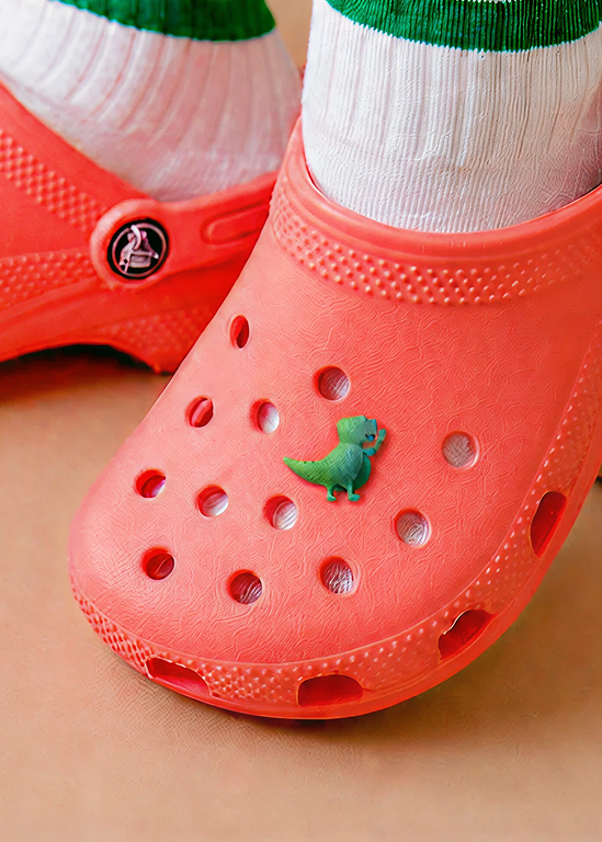 Green Dino Jibbitz