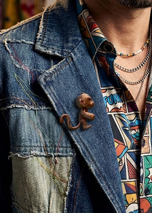 Angry Monkey Brooch