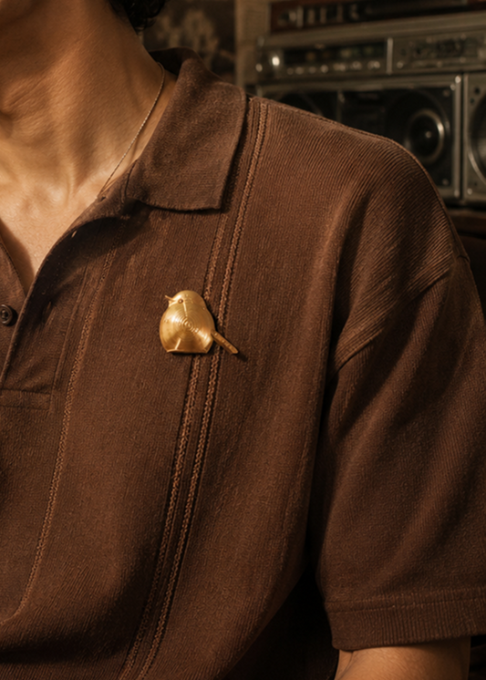Gold Glide Brooch