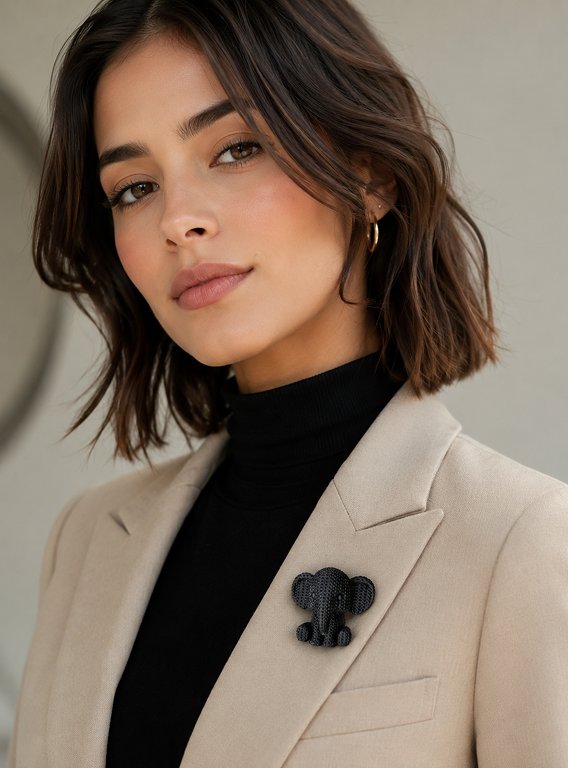 Elephant Brooch