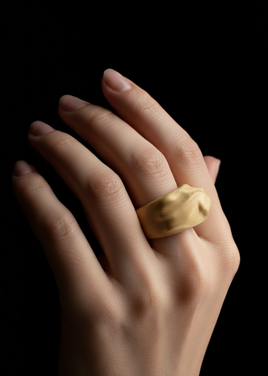 Brass Molten Ring